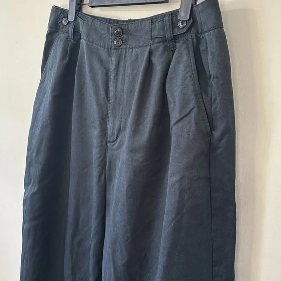Madewell The Harlow Wide-Leg Pant Black Size 12 - Picture 5 of 11